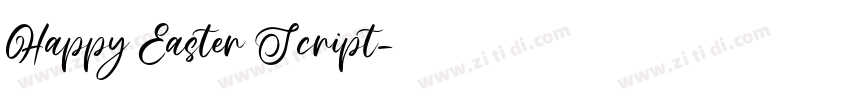 Happy Easter Script字体转换